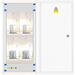 Elektroměrový rozvaděč 2x 3f elektroměr, 2x HDO